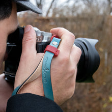 Load image into Gallery viewer, Patriot Leather Camera Wrist Strap - Due North Leather Goods