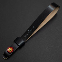 Load image into Gallery viewer, Bond Nero Leather Wrist Strap - Due North Leather Goods