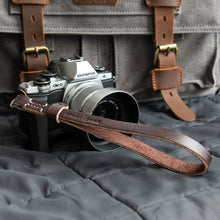 Load image into Gallery viewer, Racer Series Leather Wrist Strap - Due North Leather Goods
