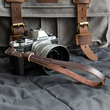 Load image into Gallery viewer, Racer Series Leather Wrist Strap - Due North Leather Goods