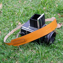 Load image into Gallery viewer, Newport Leather Camera Neck Strap for Hasselblad 500 series - Due North Leather Goods
