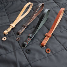 Load image into Gallery viewer, Racer Series Leather Wrist Strap - Due North Leather Goods
