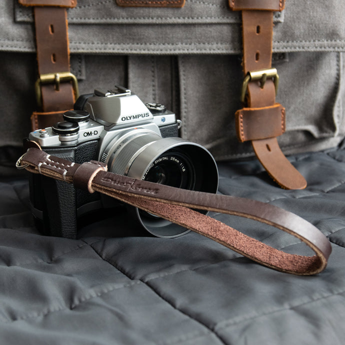 Racer Series Leather Wrist Strap - Due North Leather Goods