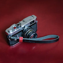 Load image into Gallery viewer, Red Tab Leather Wrist Strap - Due North Leather Goods
